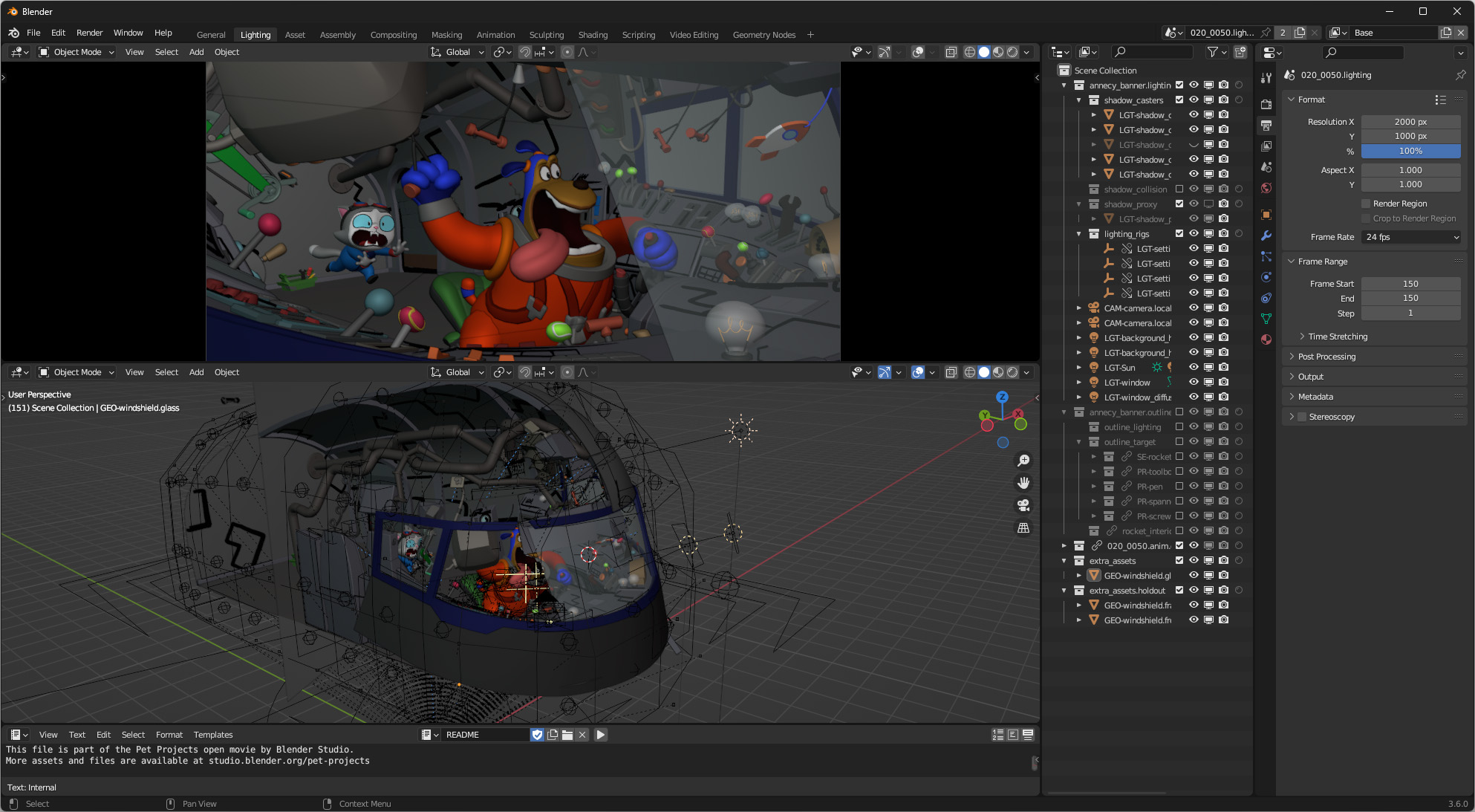 Blender 3.6 - Pet Projects Scene