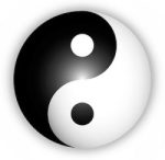 image of the yin-yang symbol, the nature of which lies in the interchange and interplay of the two components.