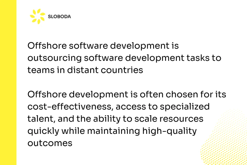 offshore software development meaning